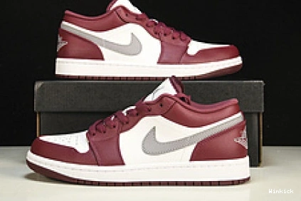 553558-615 1 White Jordan Low Bordeaux 1121